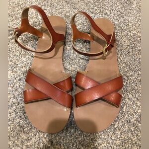 Brand new leather sandals